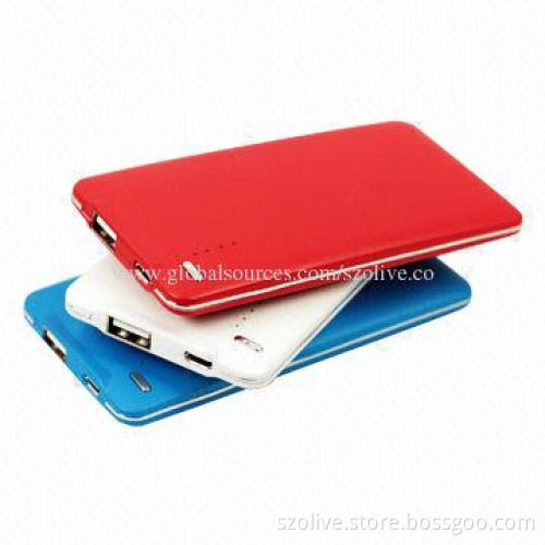 2014 Hot Selling Portable Power Banks, 4,000mAh, Sized 116 x 60 x 8mm